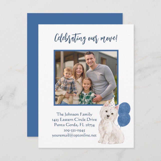 Anúncio Movimentamos o orçamento de fotos da família Westi (Frente/Verso)