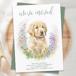 Anúncio Movimentamos o Ouro Retriever Puppy Dog em Movimen