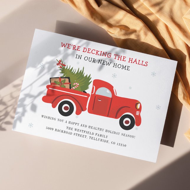 Anúncio Movimento da Família Feriado de Natal (Decking The Halls Christmas Moving Announcement)