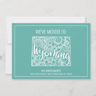 Anúncio Movimento de Boho Teal Floral Mandala Wyoming