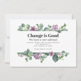 Anúncio Movimento Eucalipto Verde Botânico Roxo