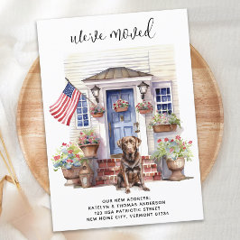 Anúncio Movimento Personalizado Patriótico Labrador de Cho