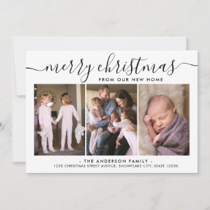 Anúncio Movimento Simples de Natal Feliz 3 Feriado Fotográ