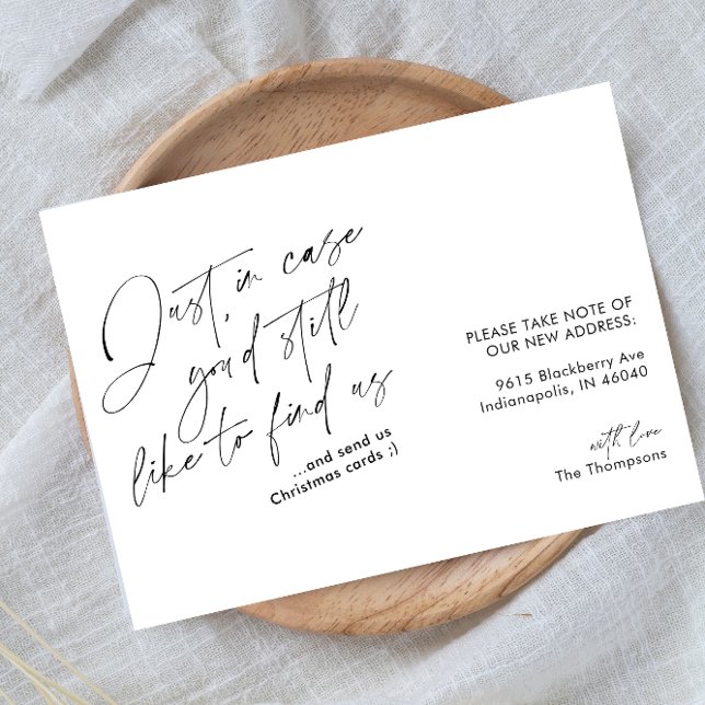 Anúncio Movimento Simples Moderno Negro e Branco Engraçado (Criador carregado)