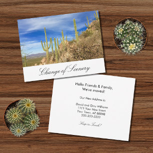 Anúncio Mudamos o Deserto para o Sudoeste Elegante.