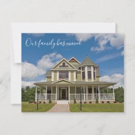 Anúncio Mudamos O Endereço Personalizado Da Fotografia Da 