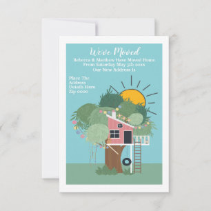 Anúncio Mudamos Para Casa, Casa De Árvore E Sol