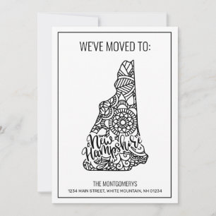 Anúncio Mudamos para New Hampshire State Floral Mandala