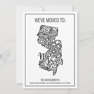 Anúncio Mudamos para New Jersey State Floral Mandala