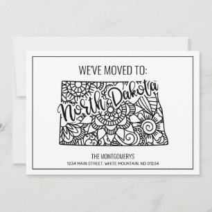 Anúncio Mudamos para North Dakota State Floral Mandala