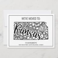 Mudamos para o Estado do Kansas Floral Mandala em