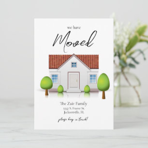 Anúncio Mudámos Para Um Novo Lar Simples E Minimalista