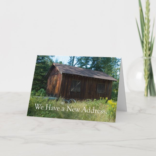 Anúncio Mudança de endereço: Lar na floresta (Frente)