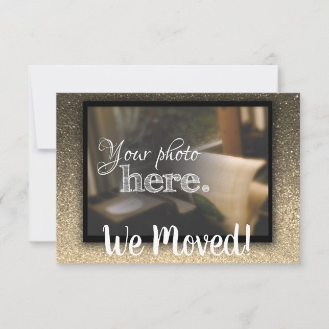 Anúncio Mudança de endereço Nós mudamos de casa aquecendo  (Frente)