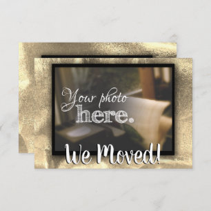 Anúncio Mudança de endereço Nós mudamos de casa aquecendo 