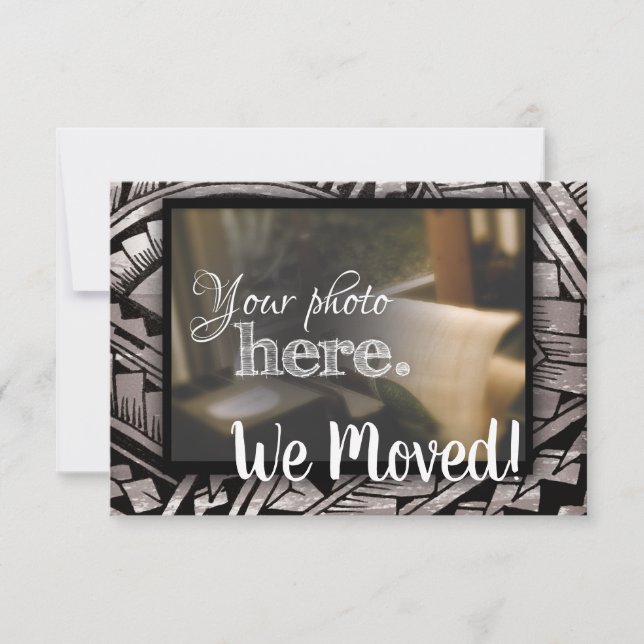 Anúncio Mudança de endereço Nós mudamos de casa aquecendo  (Frente)