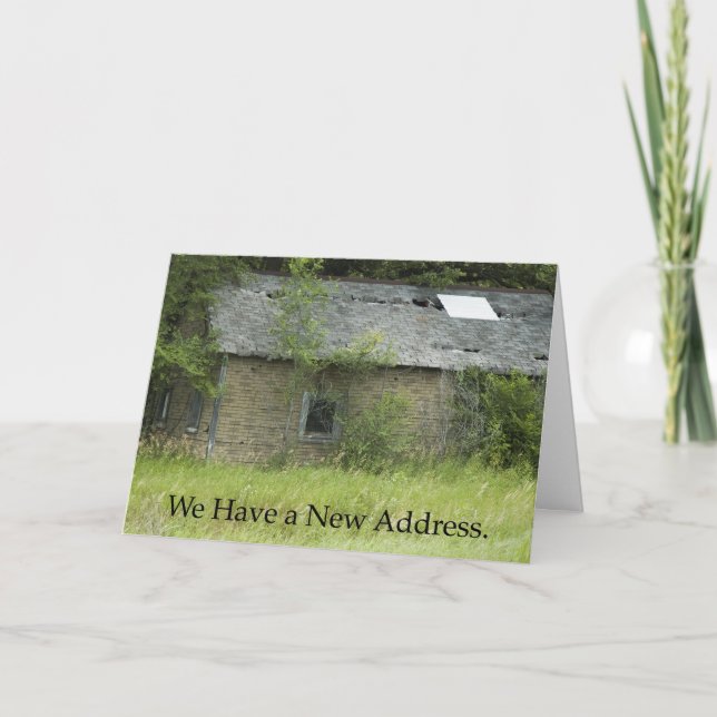 Anúncio Mudança de endereço: o telhado precisa de trabalho (Frente)