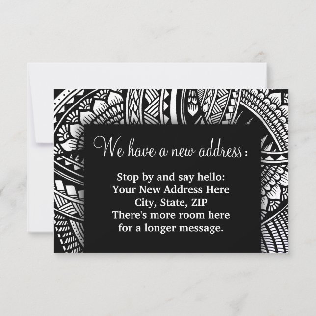 Anúncio Mudança de endereço que mudamos para bênção aqueci (Verso)