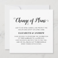 Mudança de planos adiada Foto do evento de casamen