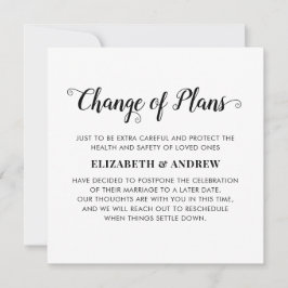 Anúncio Mudança de Planos Casamento Adiado Foto do Evento
