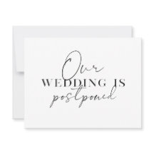 Mudança Moderna de Planos de Casamento Adiado