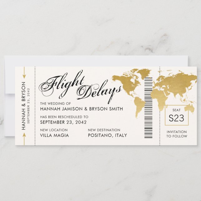 Anúncio Mudança no casamento de tíquetes de cartazes do Ma (Frente)