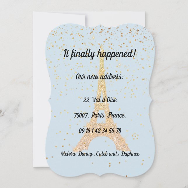 Anúncio Mudança para a França 1 (Frente)