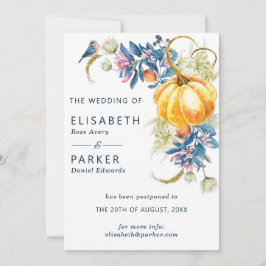 Anúncio Mude a data do casamento de outono