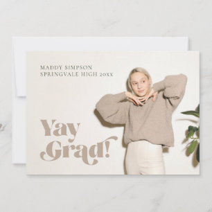 Anúncio Na Graduação De Fotos Neutra De Tendência Minim