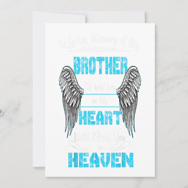 Anúncio Na Memória Adorável Do Meu Irmão, Eu Te Preso Pres (Frente)