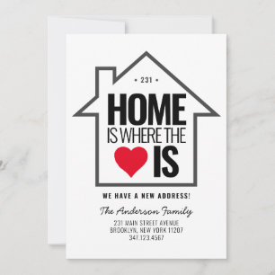 Anúncio Na moda House Home Heart Change New Address Moving