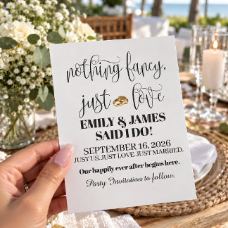 Anúncio Nada de Luxo | Casamento às Pressas | Recém-Casado