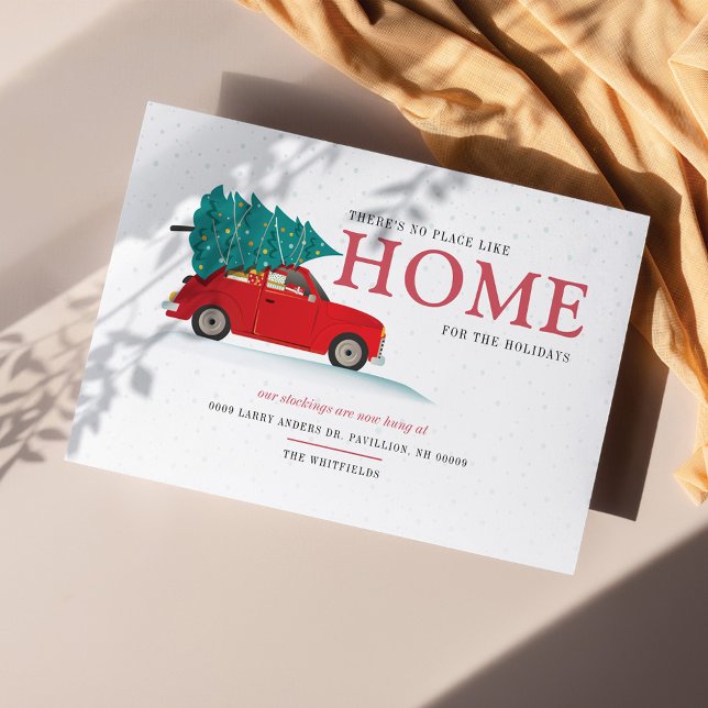 Anúncio Não há lugar como a casa que movemos o feriado (Christmas Holidays Moving Announcement)