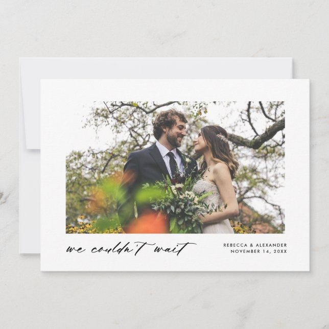 Anúncio Não podíamos esperar Elopement (Frente)