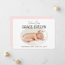 Nascimento Bebê Novo Foto Simples Flat