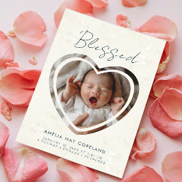 Anúncio Nascimento da Foto do Bebê de Corte Moderno