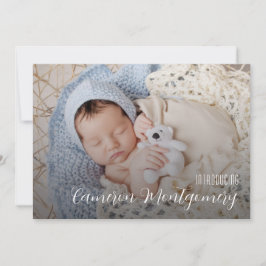 Anúncio Nascimento de Colagem de Fotos Múltiplas Simples