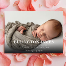 Nascimento de Foto de Bebê horizontal e simples