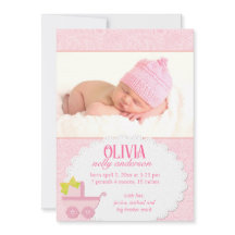 Nascimento de Foto de Menina de Carruagem Rosa