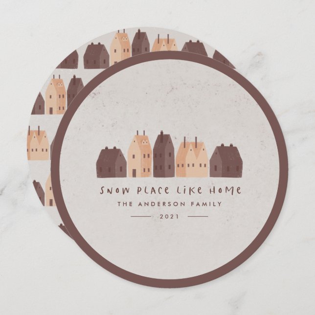 Anúncio Natal da moderna casa natural do escândi, que é gi (Frente/Verso)