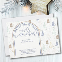 Natal de Nova Casa Árvores Escandinavas Movendo-se