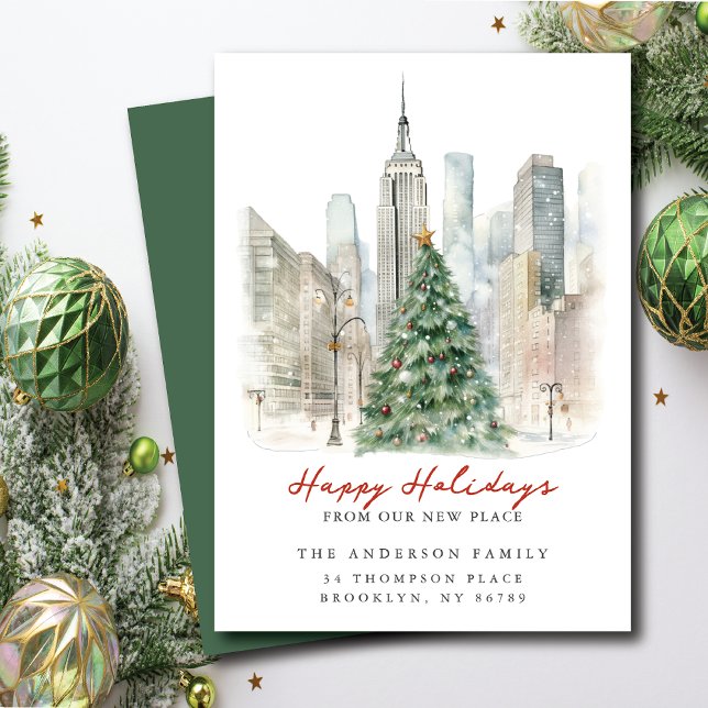 Anúncio Natal em Nova York Endereço Novo (Criador carregado)
