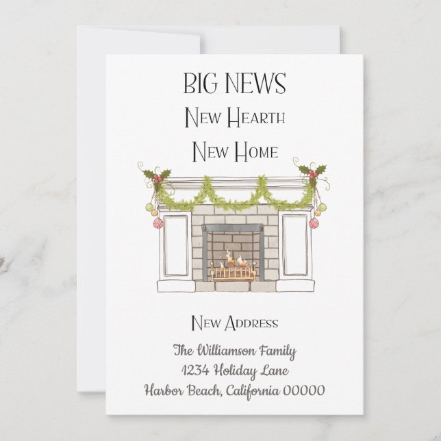 Anúncio Natal Feriado Nova Casa Movida Novo Endereço (Frente)