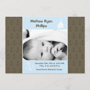 anúncio náutico do nascimento da FOTO da navigação