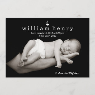 Anúncio náutico do nascimento do veleiro e da