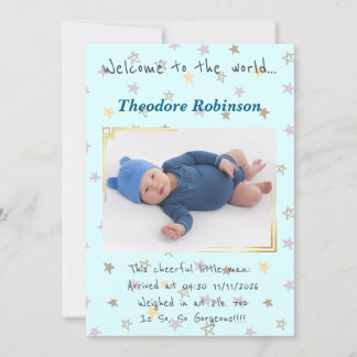 Anúncio New Arrival Baby Boy