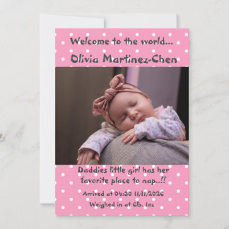 Anúncio New Arrival Baby Girl