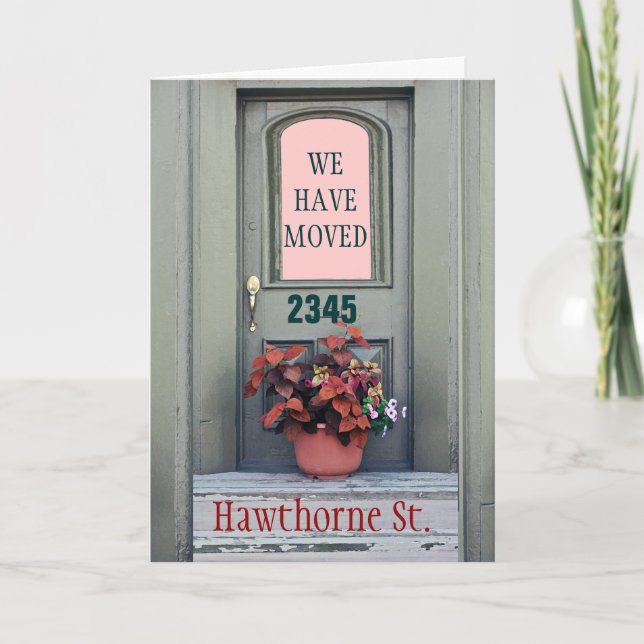 Anúncio New Home We"ve Moved Greeting Card (Frente)
