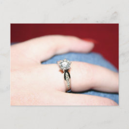 Anúncio Nó De Casamento Eu Disse Sim Cartão Postal