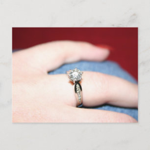 Anúncio Nó De Casamento Eu Disse Sim Cartão Postal